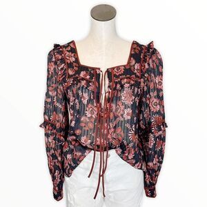STEVIE MAY Floral Boho Top